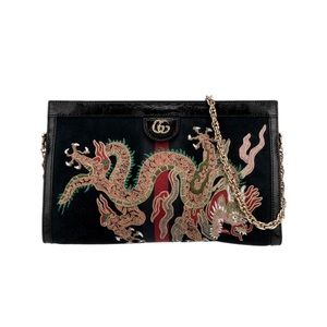 GUCCI
2019 Dragon Embroidered Medium Ophidia Shoulder Bag